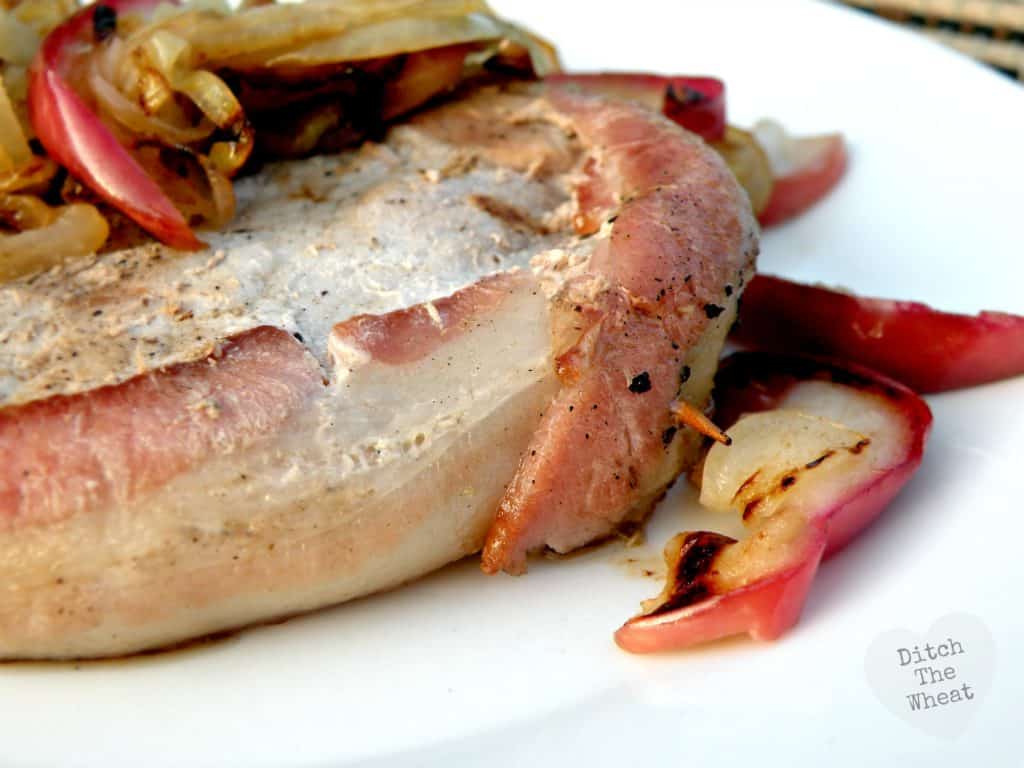 Bacon Apple Pork Chops | Ditch The Wheat