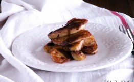 Paleo French Toast Apple Slices and Caramel Sauce