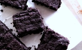 Coconut Flour Dark Chocolate Fudgy Brownies