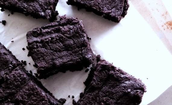 Coconut Flour Dark Chocolate Fudgy Brownies
