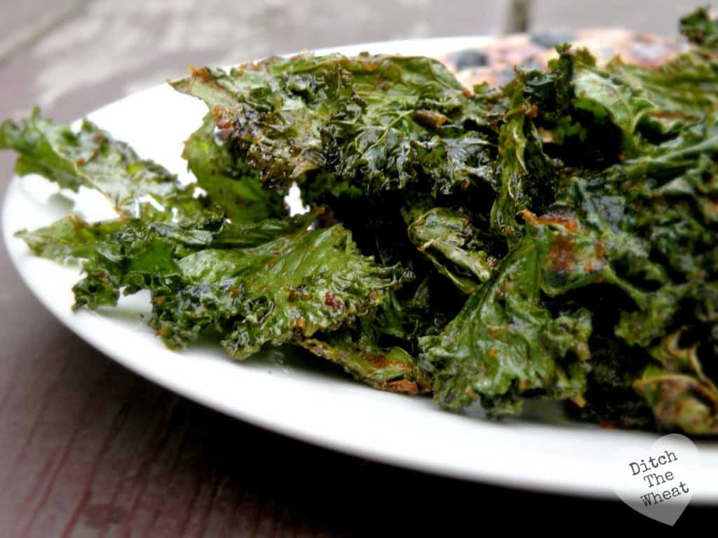 Kale Chips on a plate.