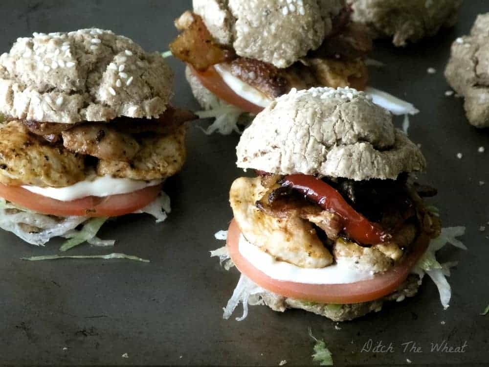 Mini Paleo Buffalo Chicken Sandwiches