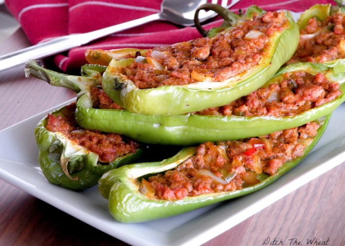 Paleo Stuffed Hot Peppers