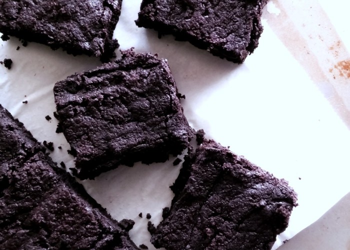 Coconut Flour Dark Chocolate Fudgy Brownies