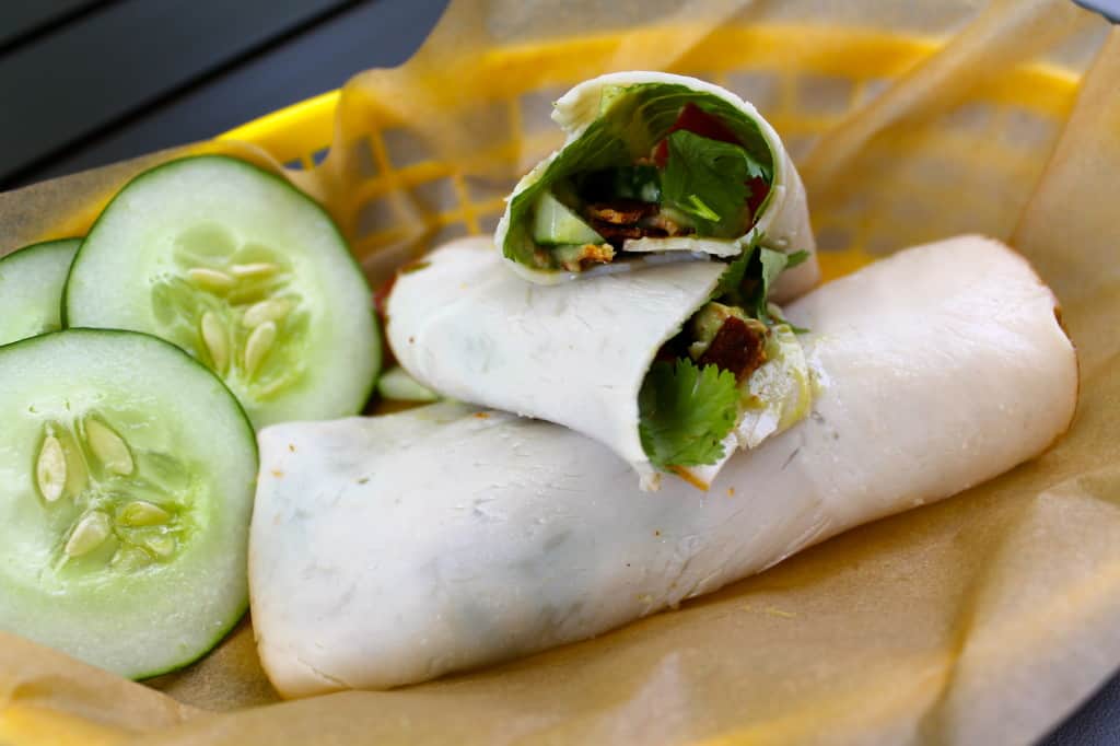 Paleo Turkey Roll-Ups with Avocado Dressing 