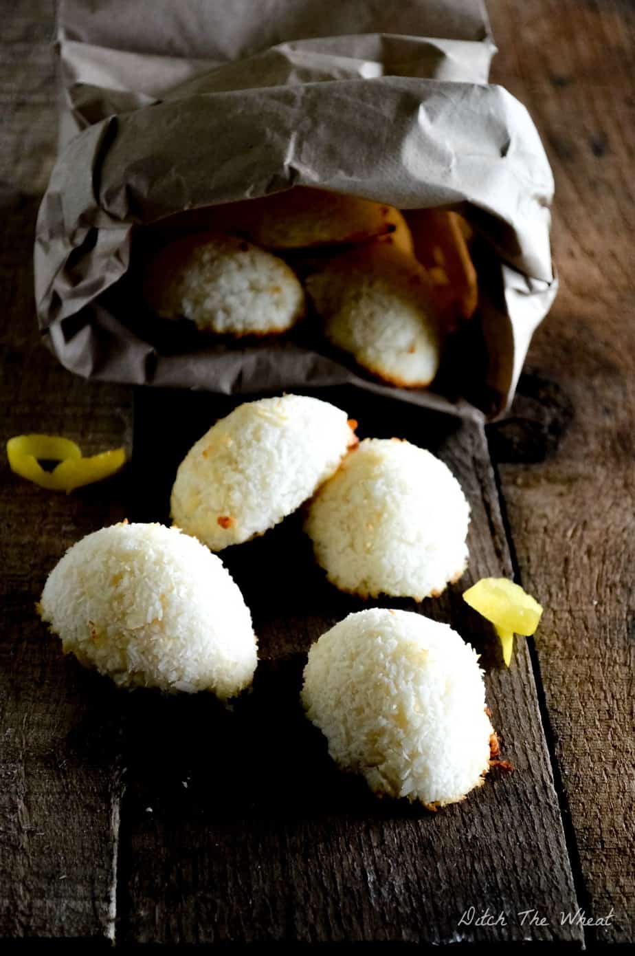 Lemon Coconut Macaroons | Gluten Free | Paleo