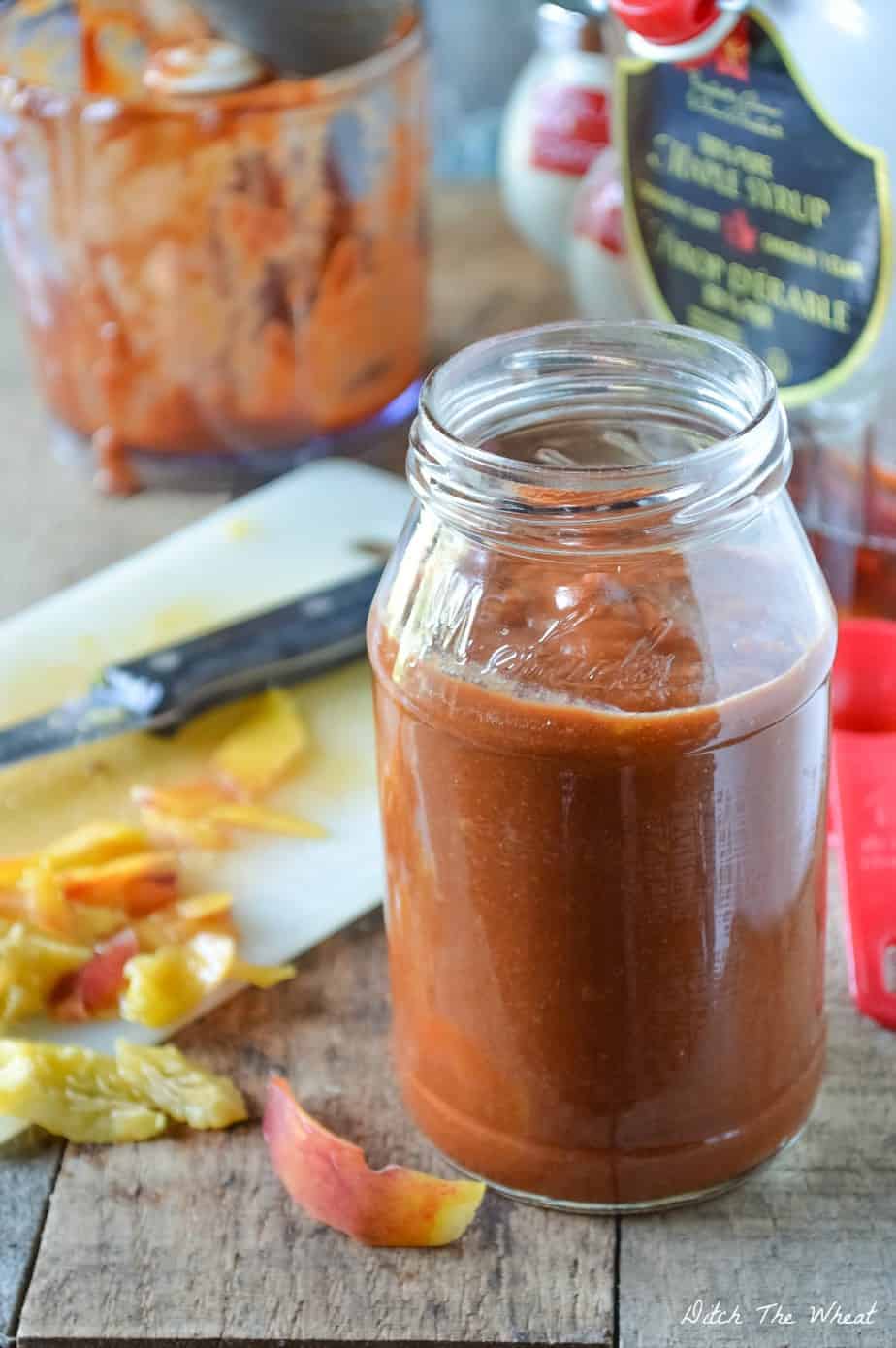 Peach BBQ Sauce and Chicken Wings Recipe
