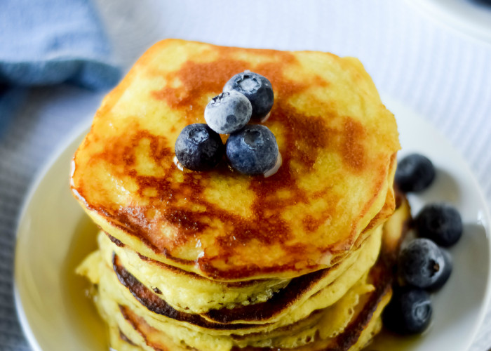 THE BEST Coconut Flour Pancakes. Best batter recipe. We've tried 5, I think. This stay moist, have the texture and flavor of good pancakes and absorb maple syrup, like the real thing. Sweet enough to ear alone, or top with strawberries. Yum! #paleo #glutenfree #lowcarb The best coconut flour pancakes, gluten free pancakes, paleo pancakes, paleo pancake recipe, nut free paleo pancakes, keto coconut flour pancakes