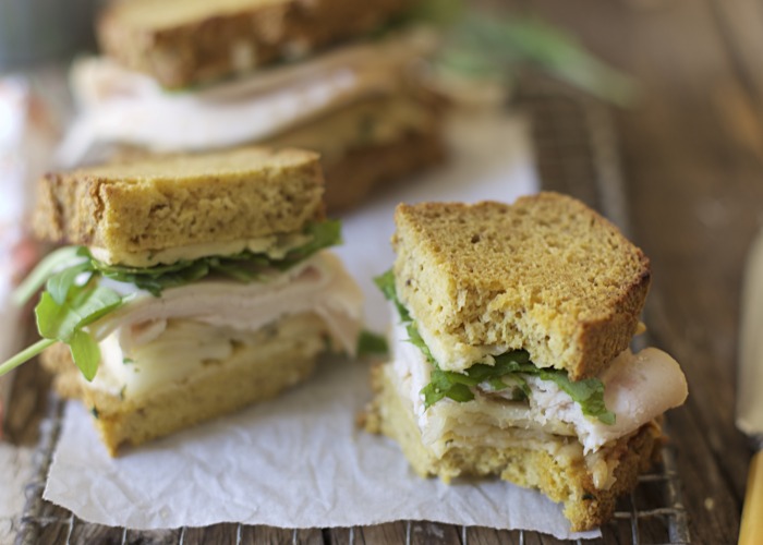 Roasted Turkey & Apple Grilled Cheese Sandwiches