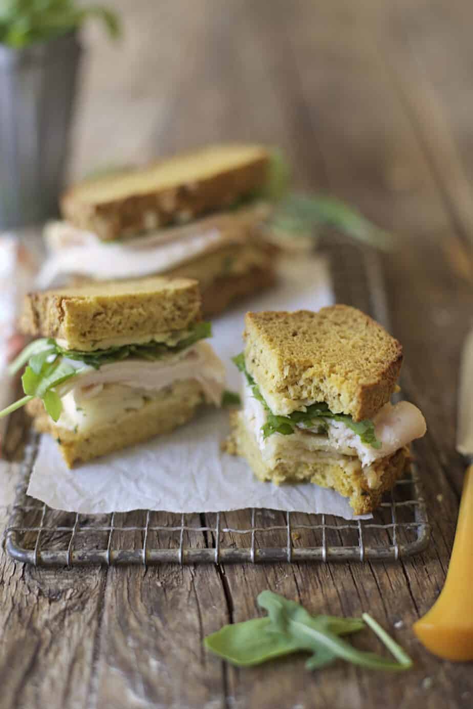 Grain-Free Roasted Turkey & Apple Grilled Cheese Sandwiches