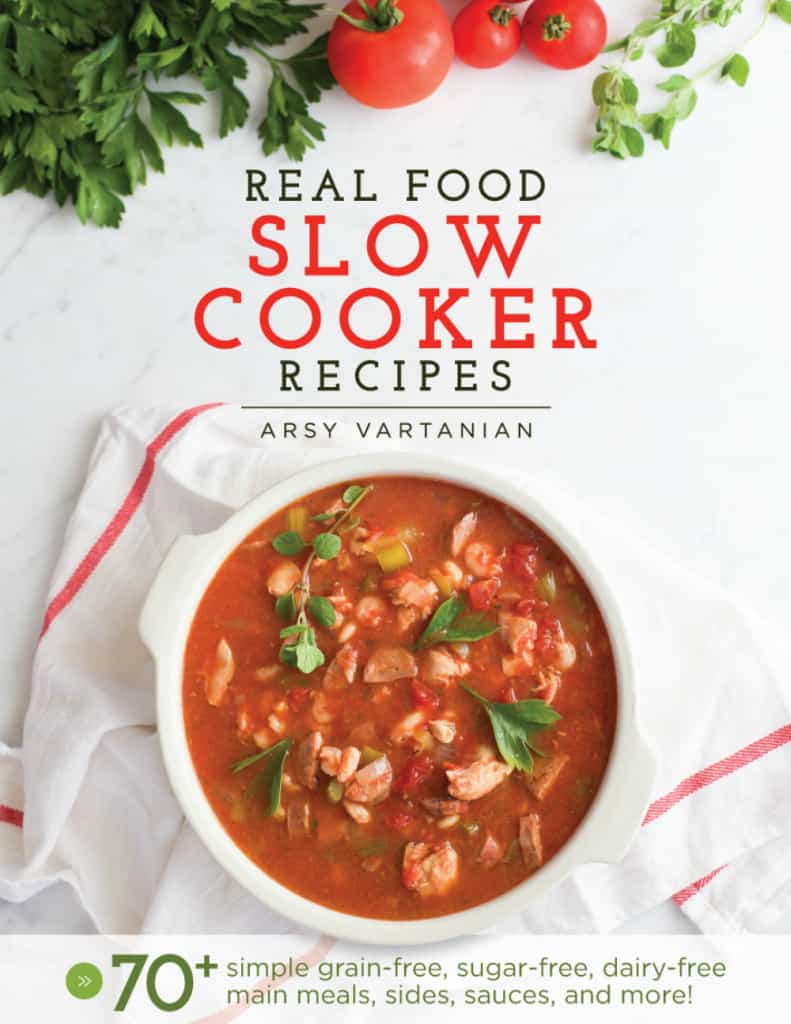 Real food slow cooker recipes cover. 