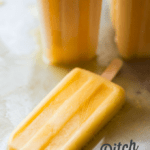 Orange Creamsicle Probiotic Popsicles - This healthy popsicle has no added sugars (great for your kids!) and is dairy-free and perfect for a Whole30 popsicle. Paleo popsicle, paleo cold treats, paleo summer recipes, whole30 popsicle, whole30 cold treats, sugar free popsicles, creamsicle popsicle recipe #paleopopsicle #whole30popsicle #dairyfreepopsicle #sugarfreepopsicle #healthypopsicle