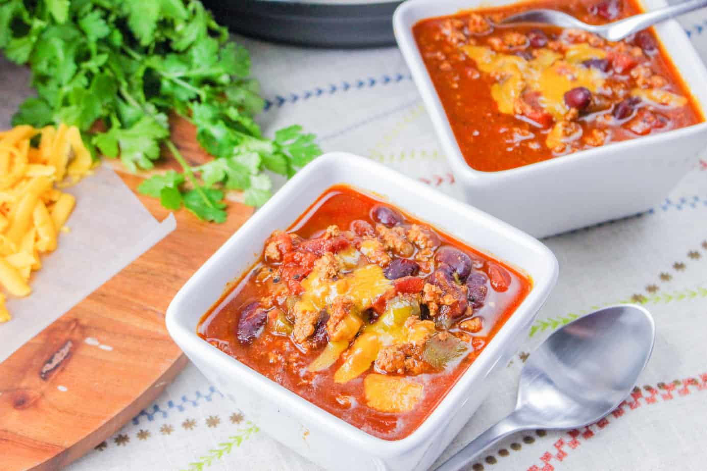 Instant Pot Turkey Chili - Ditch the Wheat