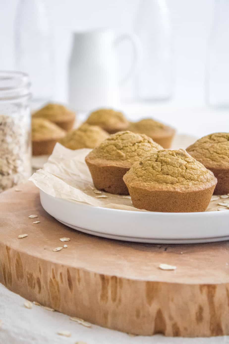 Oat Flour Pumpkin Muffins Ditch the Wheat
