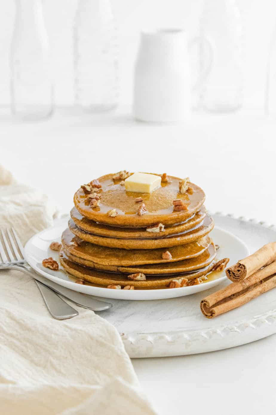 Pumpkin Oatmeal Pancakes | Gluten Free