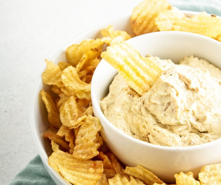 Creamy Dairy Free Onion Dip with Caramelized Onions Ditch the Wheat