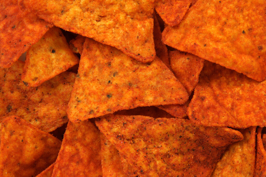 Are Doritos Gluten Free? A closeup of Doritos.