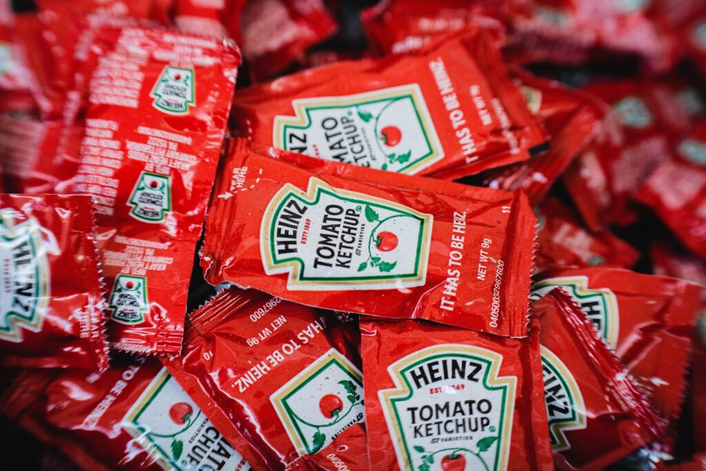 Is Ketchup Gluten Free? Packets of ketchup.