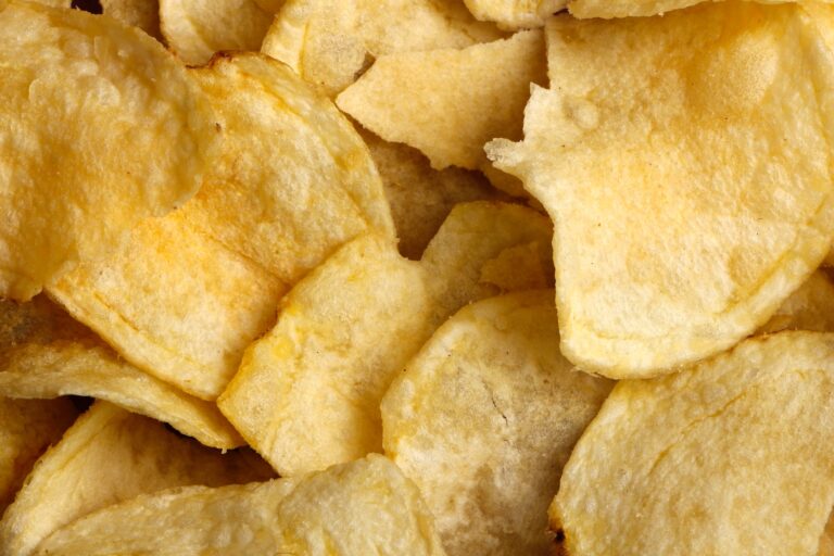 Are Potato Chips Gluten Free? A close up of potato chips.
