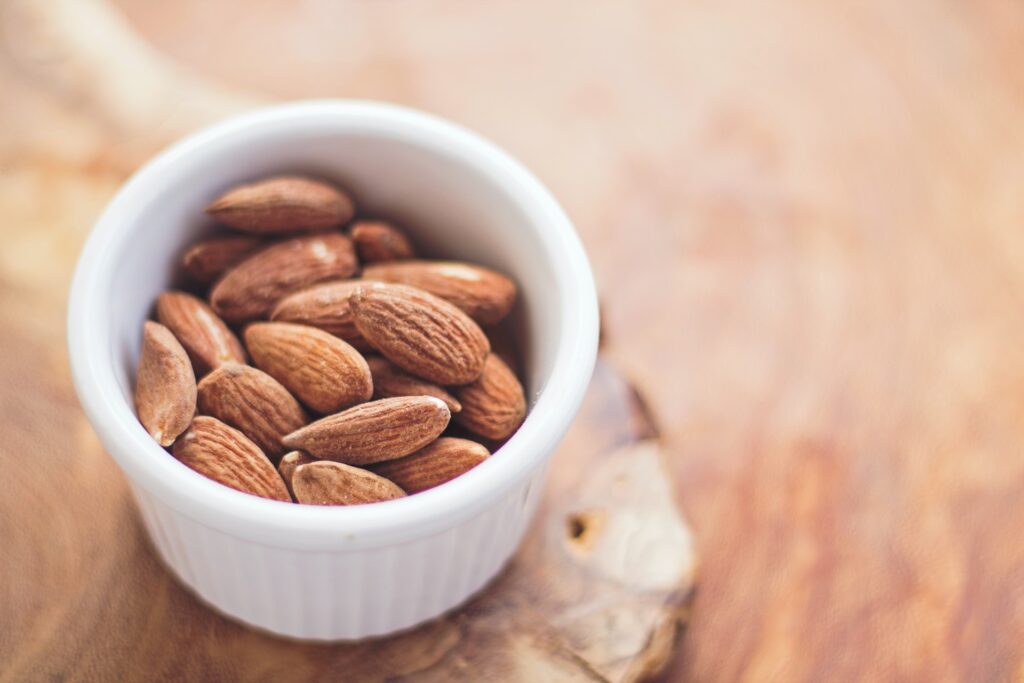 How to Store Almond Flour. Almonds in a bowl.