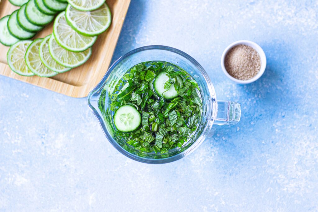 Lime and Cucumber Water ingredients