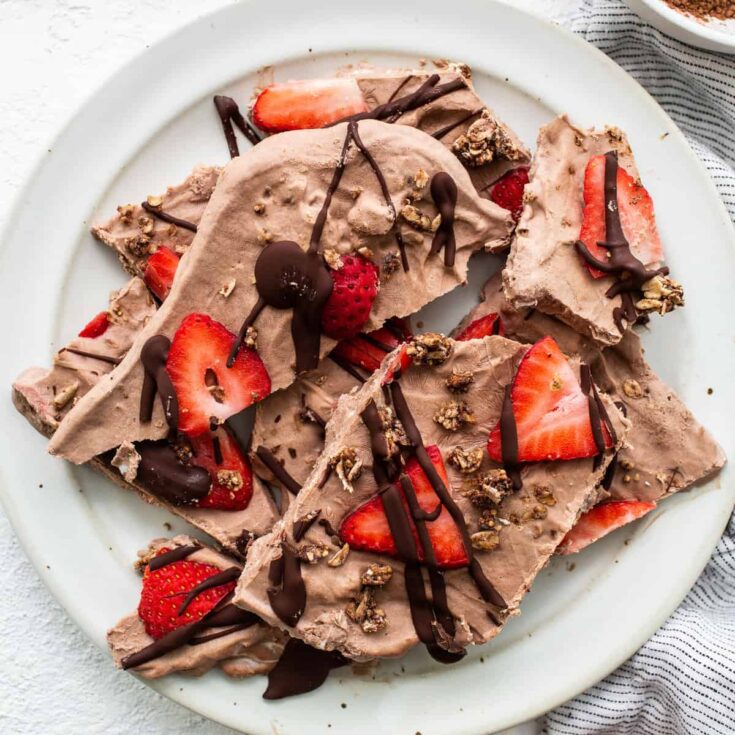 Image for Chocolate Strawberry Frozen Yogurt Bark