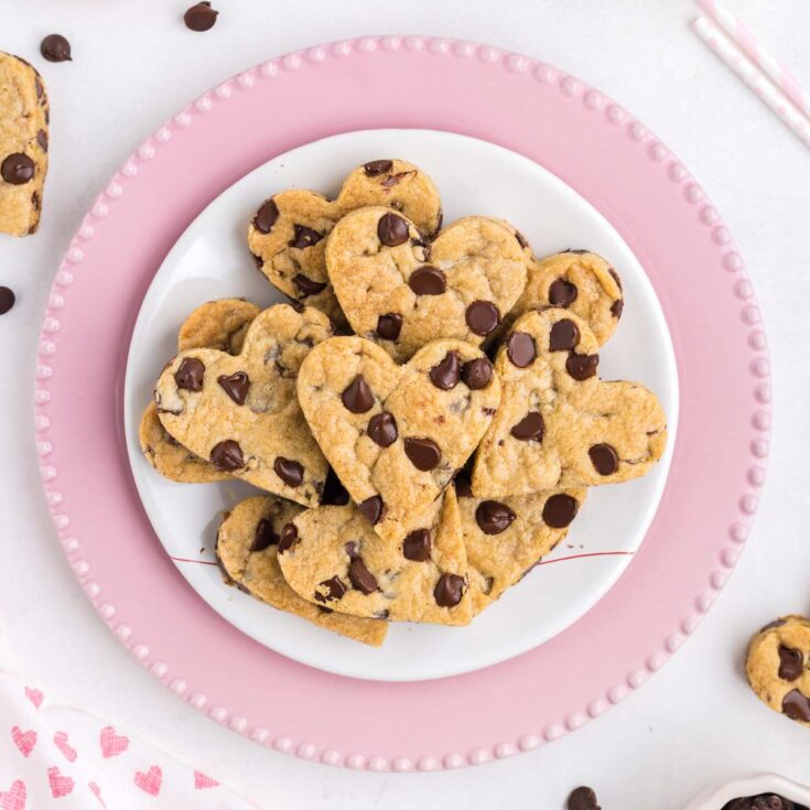 Image for Heart-shaped Chocolate Chip Cookies