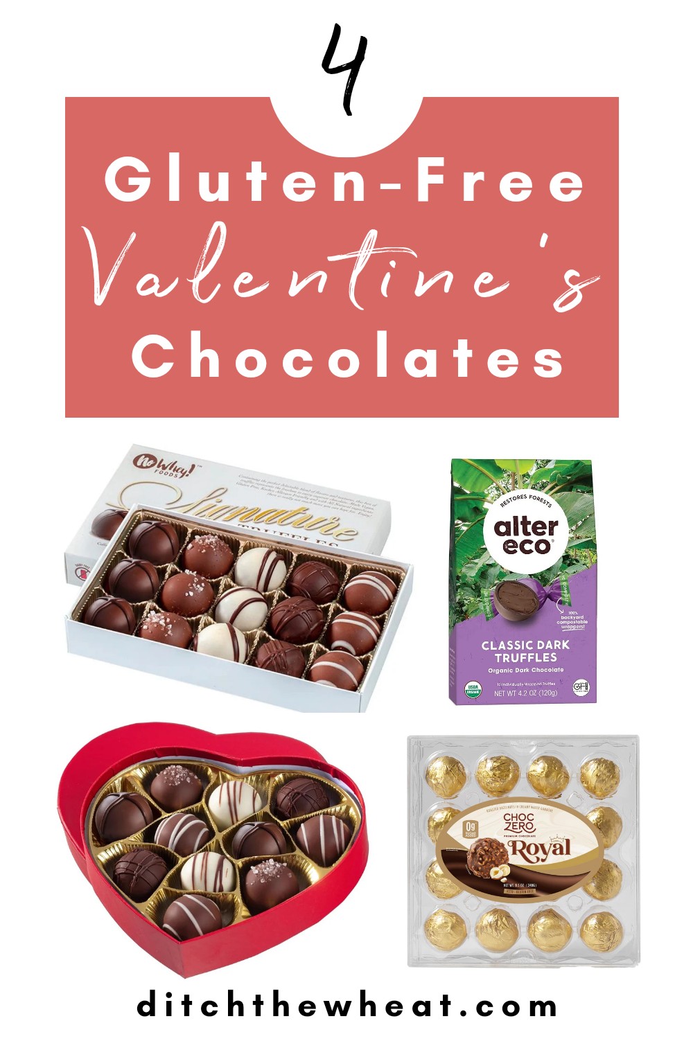 4 options for Gluten Free Valentine's Day Chocolate