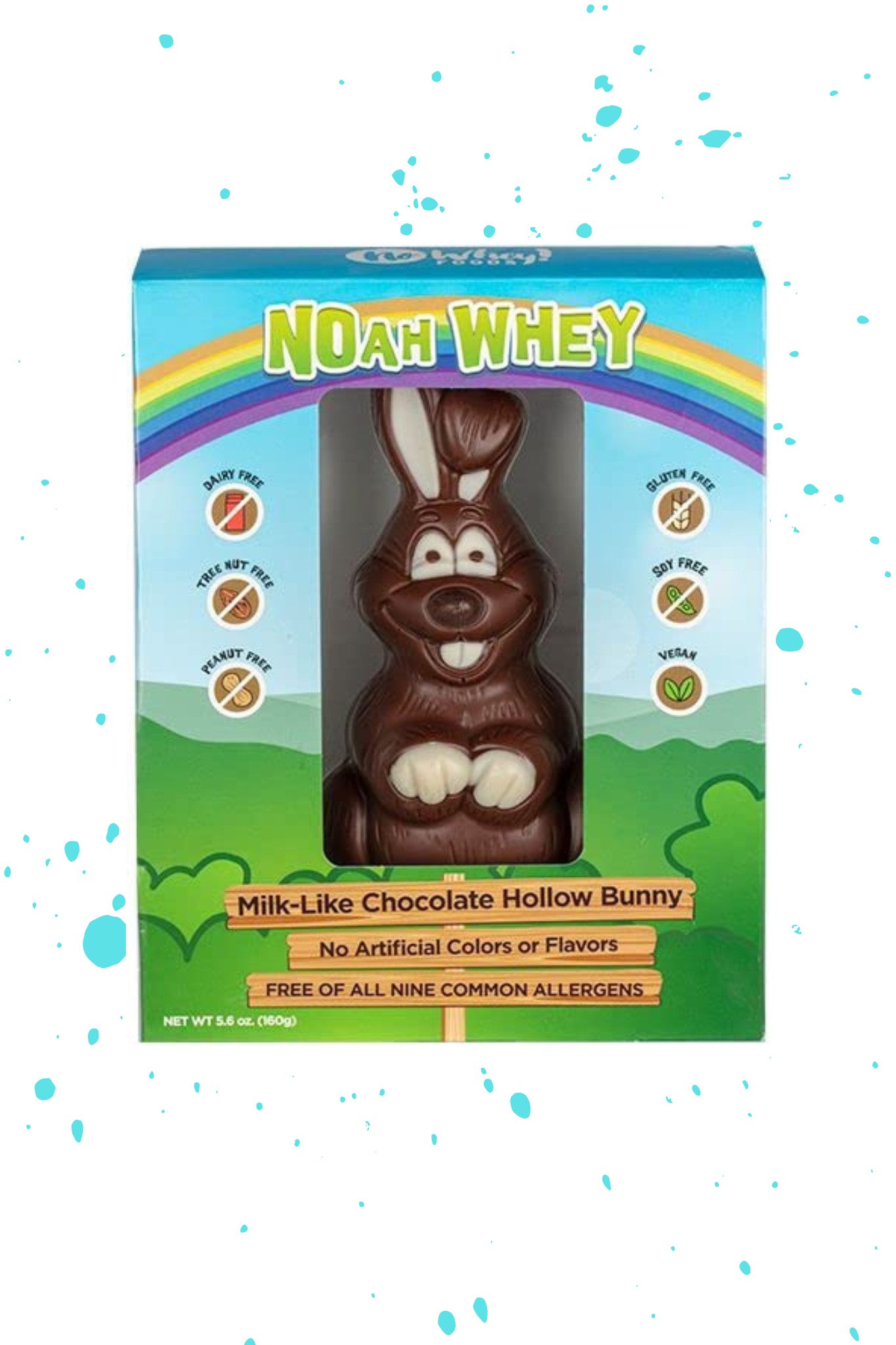 A No Whey Easter chocolate bunny that is allergy-friendly.